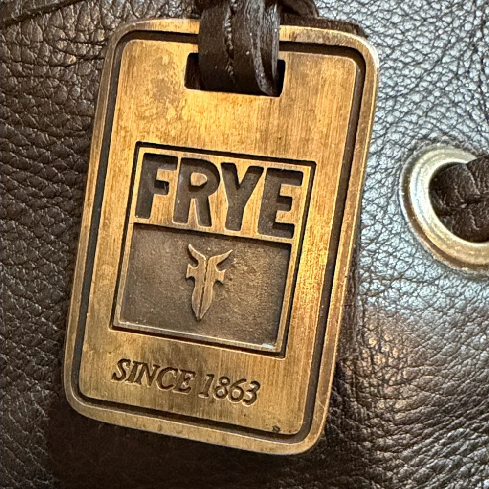 Frye Black Leather Bag with Gold Studs - Picture 2 of 12